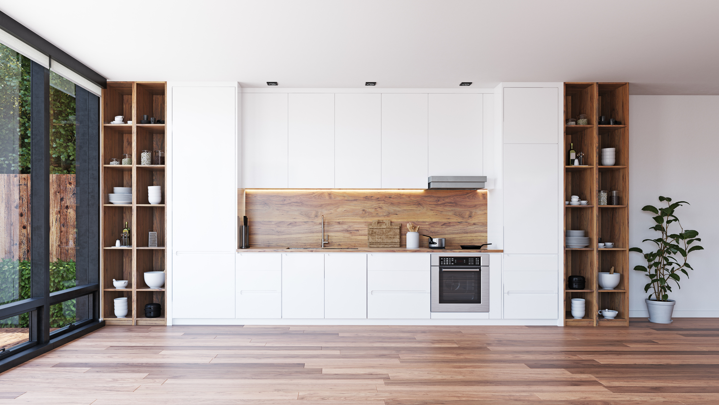 Modern Kitchen Interior.